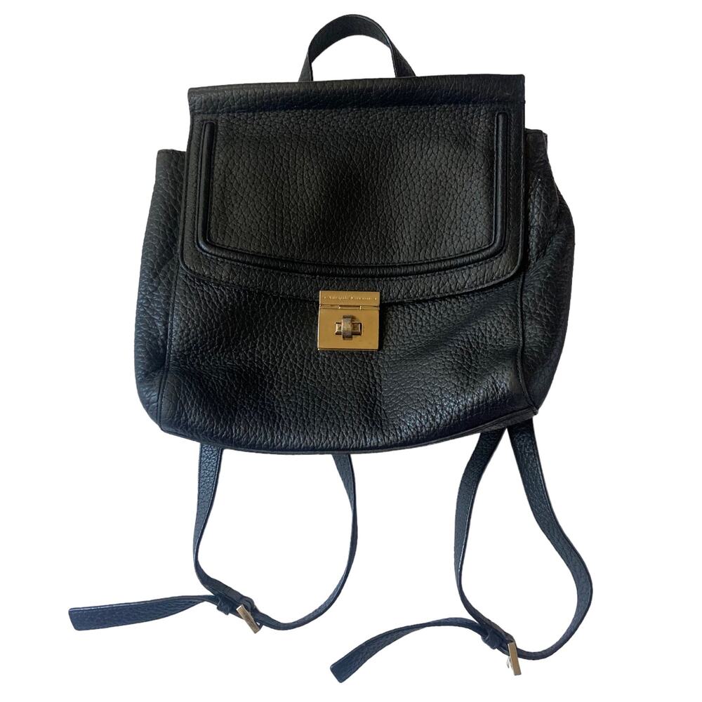 Kate Spade Jamison Everett Way Black Pebbled Leather Backpack